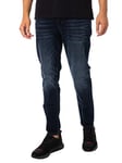 HUGO634 Tapered Fit Jeans - Dark Blue