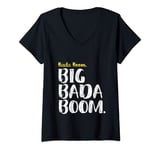 Womens Big Bada Boom V-Neck T-Shirt