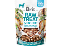 Brit RAW TREAT Skin & Coat. Freeze-dried treat+topper. 40 g - (10 pk/ps)