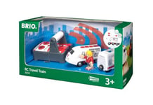 BRIO World Remote Control Travel Train Toy for Kids Age 3 Years Up - Wooden Railway Set Add On Accessories