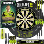WINMAU Michael van Gerwen MvG Surround Set including Dartboard, Surround, Darts and Accessories