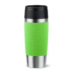 Emsa N20207 Travel Mug Classic Gobelet isotherme 0,36 l | Bouchon à vis confortable | Acier inoxydable | 4 h chaud et froid 8 h | 100% étanche | Passe au lave-vaisselle | Ouverture à 360° | Citron