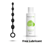 10 inch Anal Beads Silicone, Large Butt Plug prostate FREE Anal Lubricant 100ml