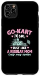 Coque pour iPhone 11 Pro Max Go kart mom, comme maman ordinaire, mais beaucoup plus cool - Karting