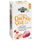 Greenwoods Joy Crazy for Chicken. Veal for real – kanafilee ja vasikka 6 x 85 g