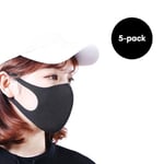 5-pack Tvättbar Skyddsmask Ansiktsmask, Munskydd
