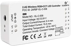 Smart ZigBee RGBCCT LED Strip Controller Compatible with Hue Bridge,Amazon Echo Plus Alexa and Lightify Hub for APP/Voice Control 6 Wire RGBW LED Strips,only a ZIGBEE Controller