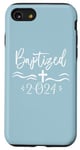 Coque pour iPhone SE (2020) / 7 / 8 Baptisé 2024 Croix d'eau Baptême Jeunesse Croyante Chrétienne