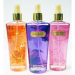 Victoria's Secret 3-pack Fragrance Mist Passion Struck/strawberries/love Spell - V Transparent