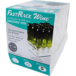 FastRack Bottle Drying Rack - Bottle Drying Tree alternative; Dry & Store your Wine or Bomber/Belgian Bottles; Perfect addition to your Wine Fermentation Kit (FastRack12 Two Racks & One Tray)