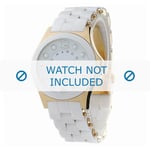 Marc by Jacobs klockarmband MBM2526 Gummi Vit 18mm