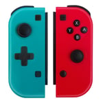 PIMPIMSKY Manettes switch joy con poignée sans fil NS Bluetooth vibration poignée de jeu somatosensorielle, Rouge+bleu