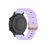 Tencloud Strap Compatible with Garmin Venu Sq/Venu Strap, Lightweight Stripe Nylon Fabric Woven Bands Replacement Bracelet Wristband Band for Venu/Venu Sq/Venu Sq Music GPS Smart Watch (Light Purple)