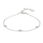 Snö Of Sweden Copenhagen Small Chain Bracelet Silver/Clear 16-18,