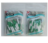 Tooth Picks Made In The Uk Icon Interdentals Green Size 5 - 0.8mm X 2 Packets