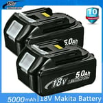 2X For Makita 18V Battery 5.0Ah BL1830 BL1850 BL1860 for LXT Cordless Tools LED