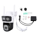 Pan Tilt Security Camera WiFi Dual Lens 4MP Night Motion Detection Wa UK