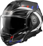 LS2 FF901 Advant X Carbon Modular 180° Flip Front Dual Visor Full Face Motorbike Helmet Sport. ECE 22.06 Certified. Complete With Pinlock and Luxury Camo Backpack Style Carry Bag - FUTURE