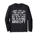 Funny Airsoft Art Men Kids Airsoft Lover Gun Shooting Sports Long Sleeve T-Shirt
