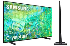 Samsung Téléviseur Intelligent 55 Pouces Crystal UHD 2023 55CU8000 - processeur Crystal UHD, Q-Symphony, Centre de Jeu, Design AirSlim et amplificateur de Contraste avec HDR10+