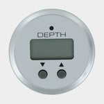 Veethree Digital djupmätare Argent Depth Gauge, Ø52 mm, 12 V, 200 kHz, silver/svart/vit, 0 - 60 meter + givare