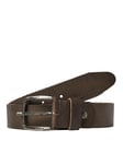Jack & Jones NOS Jacpaul Leather Belt Noos Belt, Brown (Castlerock), 80 for Men