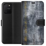 Samsung Galaxy S10 Lite Svart Plånboksfodral Metall