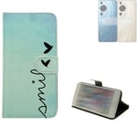 360° wallet case protective cover for Huawei P60 Design smile