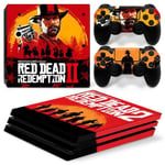 Kit De Autocollants Skin Decal Pour Console De Jeu Ps4 Pro Red Dead Redemption 2, T1tn-P4pro-1746