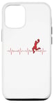 Coque pour iPhone 15 Basketballer Heartbeat Pulse EKG Ballon de basket