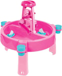Dolu 3-in-1 Kids Activity Sand and Water Play Table, Pink Activity Table w/ Lid