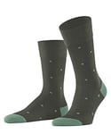 FALKE Men's Dot M SO Cotton Patterned 1 Pair Socks, Green (Military 7826), 8.5-11