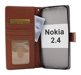 New Standcase Wallet Nokia 2.4 (Brun)