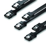 G-MOTIONS - Câble SATA III 6 GB/s - 50 cm - Pour Disque Dur SSD/Lecteur CD DVD/câble de données avec loquet de Verrouillage/Compatible SATA I et II (Droit)