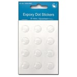 Hobby and Crafting Fun Cabochon Epoxy Stickers - 14 mm 12 st Runda