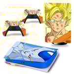 Kit De Autocollants Skin Decal Pour Console De Jeu Ps5 Corps Entier Anti-Rayures Dragon Ball Dragon, Version Cd-Rom T2305