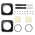 (2 Pack) ParaPace Lens Replacement Kit for GoPro Hero 5/4 Session Protective Lens Repair Parts (Black)
