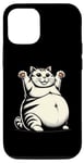 Coque pour iPhone 14 Motif de gros chat amusant pour les amoureux des animaux