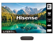 Hisense 120L5FTUK Laser TV - Ultra Short Throw 4k UHD Projector with 120" Screen