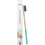 Spotlight Oral Care Teal Bamboo Toothbrush