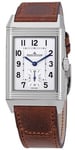 Jaeger LeCoultre 3858522 Reverso Classic Sølvfarvet/Læder 45.6x27.4 mm