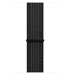 Sport Loop Nylon Armband för Apple Watch 8 41mm m.fl. - Svart Svart