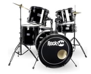 PDT RockJam Full size drum kit - Black :: RJFSDK01-BK  (Unclassified > Unclassif