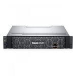 PowerVault ME5024, 2x2.4TB SAS (10k rpm) 2.5" Hot-Plug + 22xHard Drive Filler 2.5in, Single Blank, 2U Rack Rails, Bezel, 25Gb iSCSI 8 Port Dual Controller, Redundant 580W