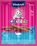 Vitakraft Cat-Stick Mini - Friandise Premium pour Chat Saveur Saumon - Sachet Fraîcheur de 3 sticks