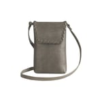 Luccambg Phone Bag, Whipstitch Grey Taupe