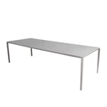 Cane-Line - Pure matbordsunderrede 280X100 CM - Taupe/bordsskiva 280X100 cm - Pure - Concrete Grey - Matbord utomhus - Grå