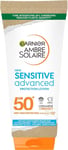 Garnier Ambre Solaire SPF 50+ Sensitive Advanced Sun Cream, For Sensitive Skin,