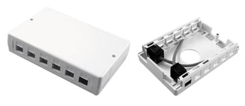 Distributionsbox för 1-12st RJ45 datauttag
