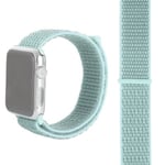 Apple Watch 42mm / 44mm Nylonarmband -  Mintgrön (Färg: Mintgrön)